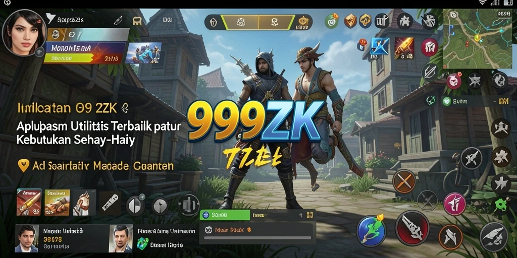 Tampilan screenshot utama 999ZK menampilkan berbagai fitur aplikasi Utility yang bermanfaat.