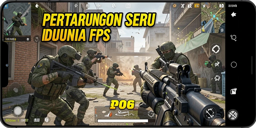 Tampilan gameplay D06 yang menarik dalam aksi FPS.