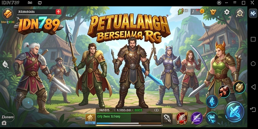 Screenshot IDN789 menampilkan aksi petualangan RPG yang mendebarkan.