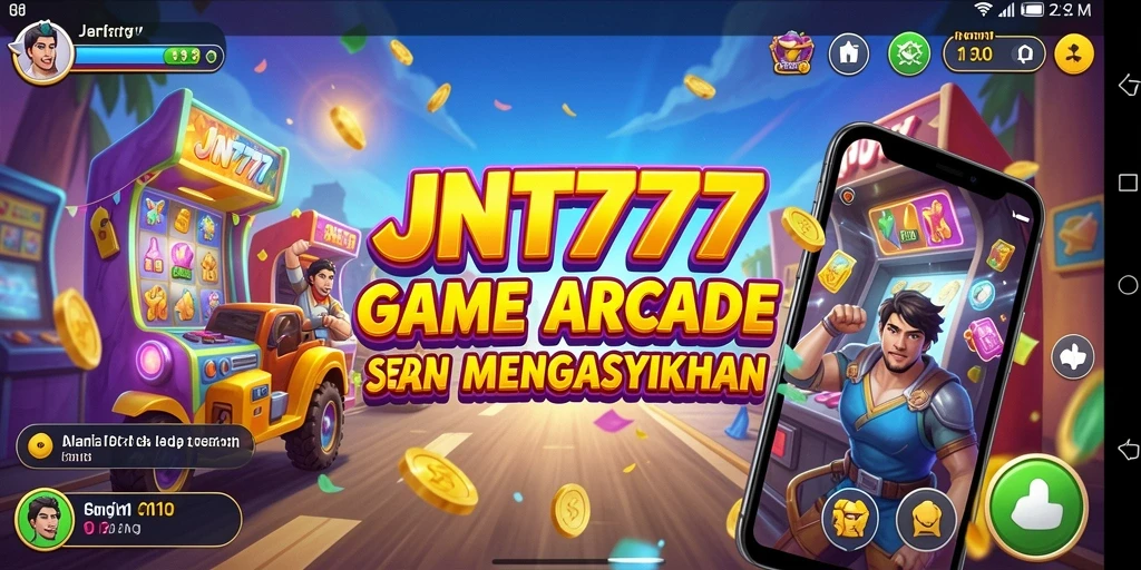Screenshot utama JNT777 menampilkan aksi gameplay seru dalam dunia Arcade.
