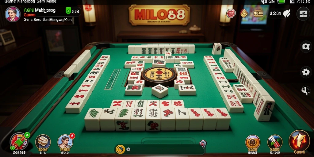 Tampilan gameplay menarik dari MILO88 saat bermain Mahjong.