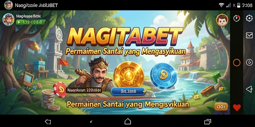 Tampilan gameplay NAGITABET yang ceria dan menarik.