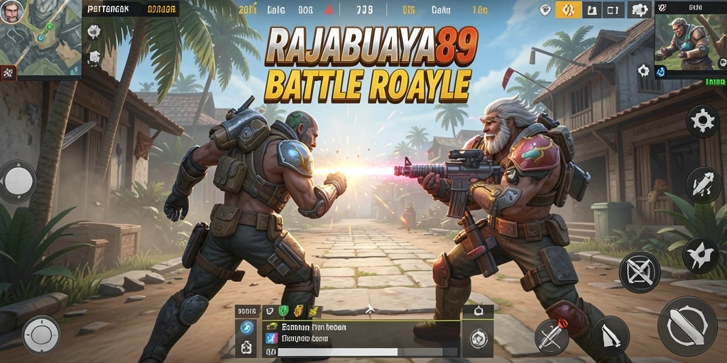 Gameplay seru dan menegangkan di RAJABUAYA89 - Battle Royale.
