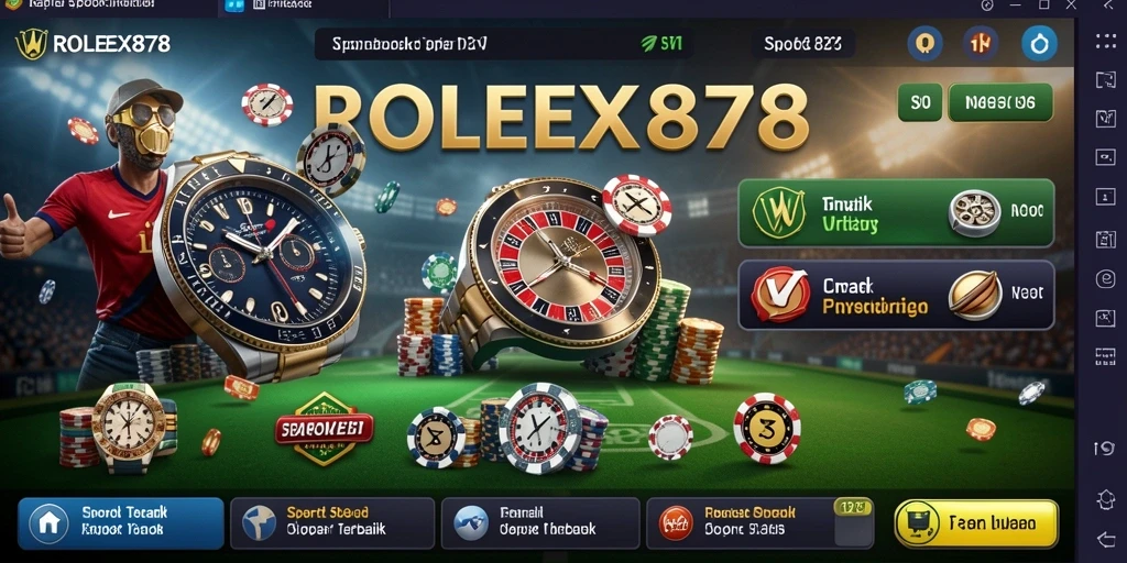 Tampilan screenshot gameplay ROLEX878 dengan taruhan olahraga yang menarik.