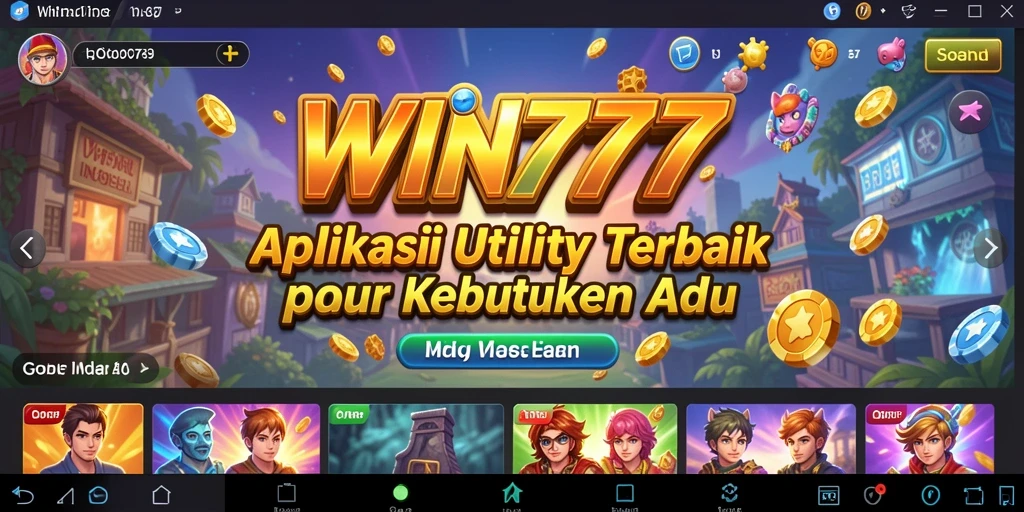 Tampilan antarmuka WIN777 yang intuitif dan user-friendly.
